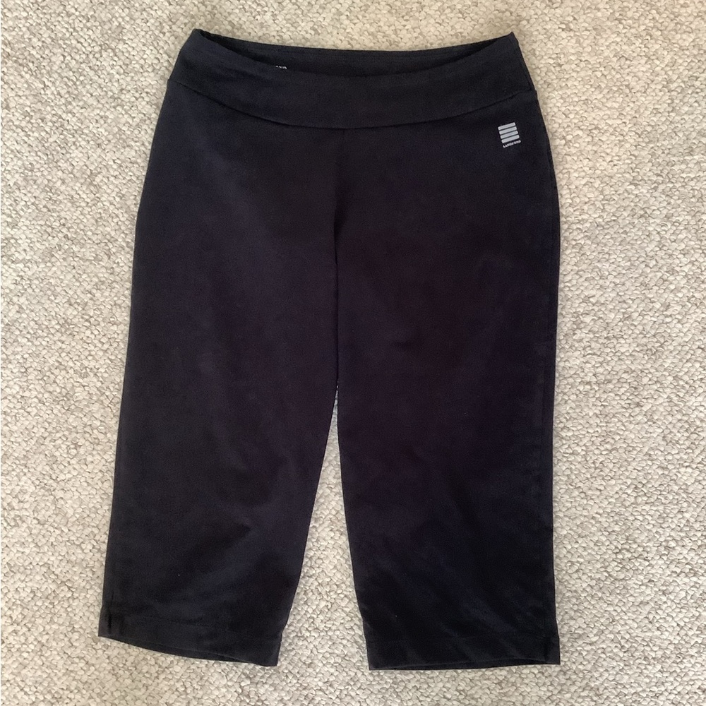 EUC Lands End Capri Pants Performance Stretch Pull On Comfortable S